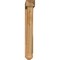 Ekena Millwork Traditional Arts and Crafts Rough Sawn Bracket w/ Offset Brace, Western Red Cedar, 6"W x 34"D x 42"H BKT0604X34X42TRA03RWR - alternate 4